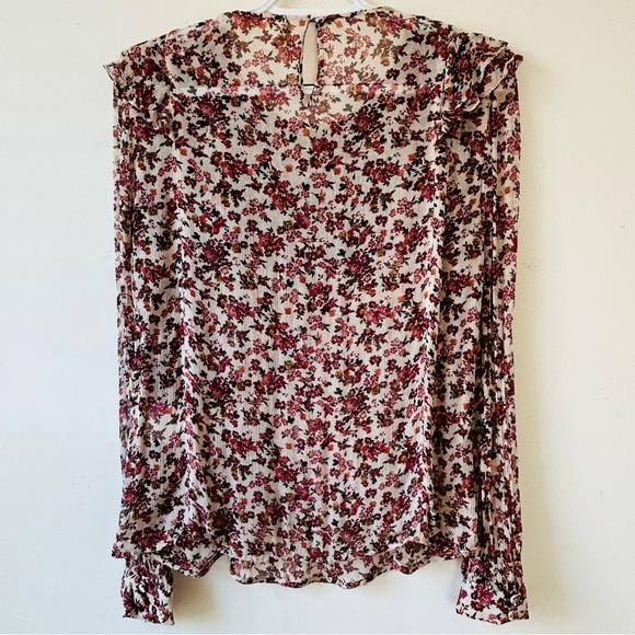 SEZANE Miro Blouse Multicolored Print Womens Sz 36 US4 Fun Festival Feminine - Picture 9 of 13